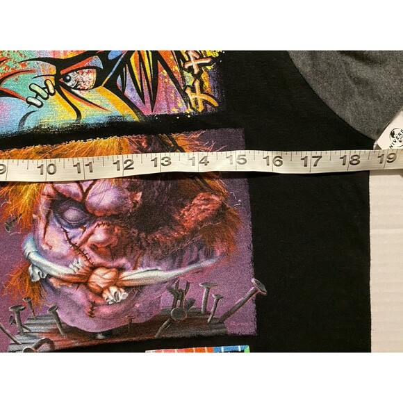 Chucky Raglan Shirt HHN Halloween Horror Nights 2023 Artist Signature Series NWT - Picture 9 of 13